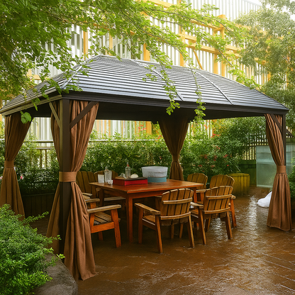 IronHarbor Royale 10x13 Aluminum Hardtop Gazebo — product view 3