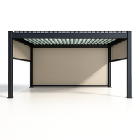 Motorized Pergola Built to Control Weather, Aluminum Frame, Zip-Track Screen, LED Ready, 360x360cm — product view 7