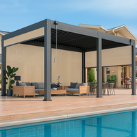 Motorized Pergola Built to Control Weather, Aluminum Frame, Zip-Track Screen, LED Ready, 360x360cm — product view 8