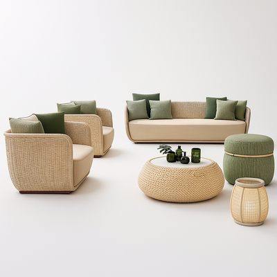 VerdeLoom Riviera Woven Outdoor Lounge Set