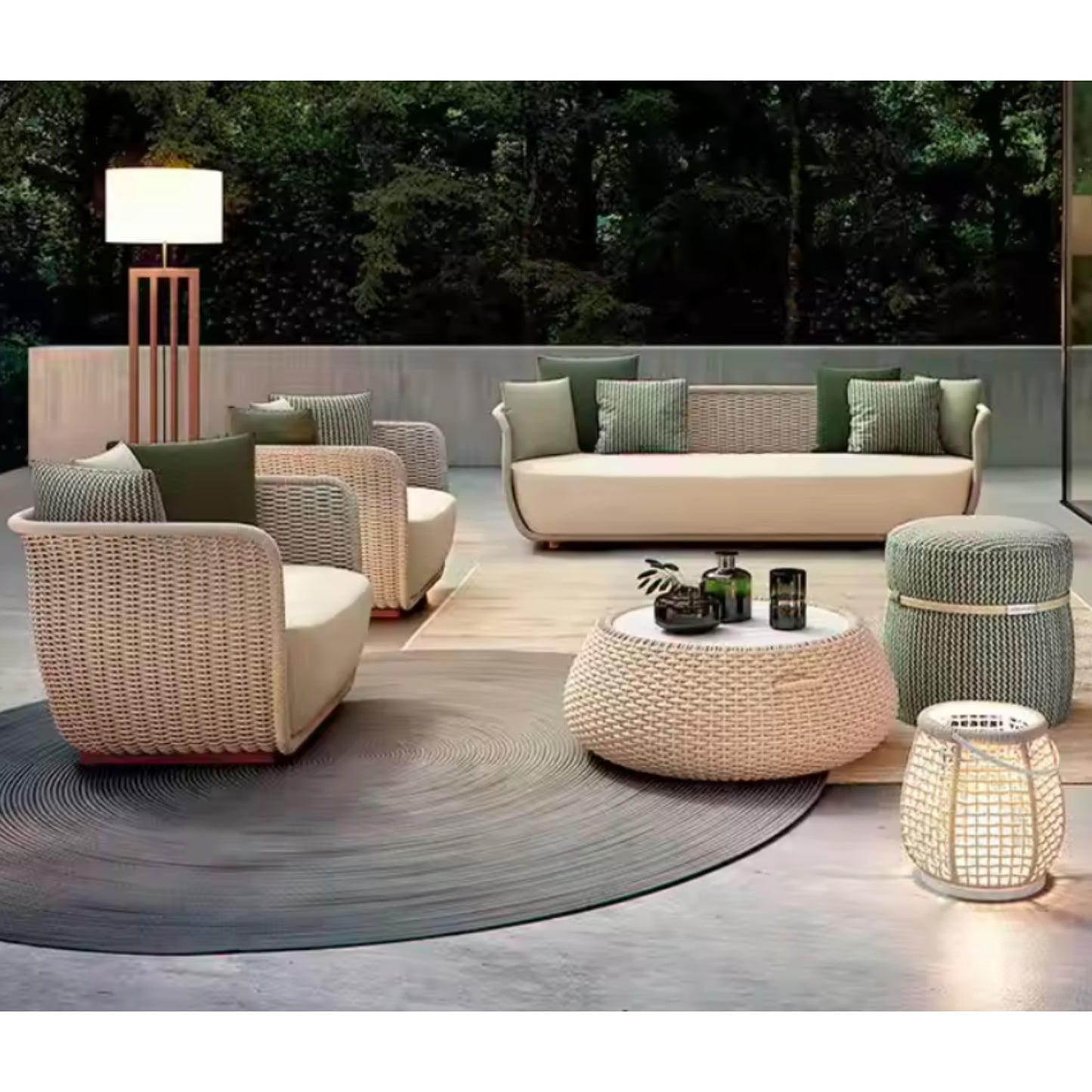 VerdeLoom Riviera Woven Lounge Set — product view 2