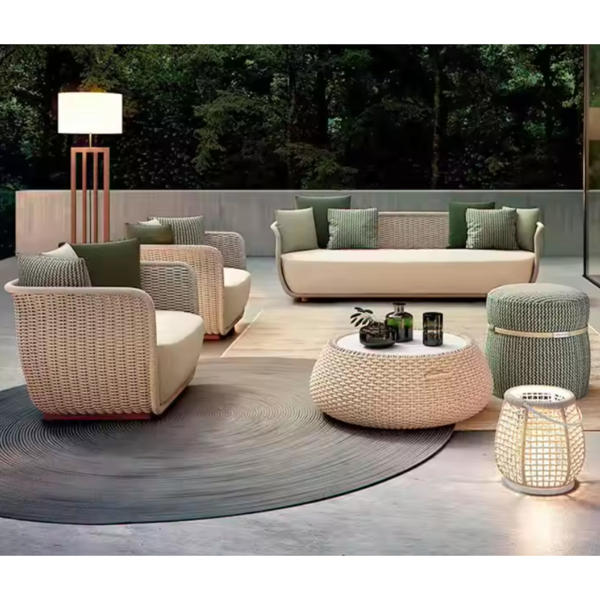 VerdeLoom Riviera Woven Lounge Set — product view 2